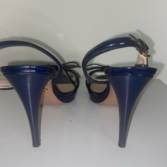 Authentic Prada Navy Blue Heels - Picture 11 of 13